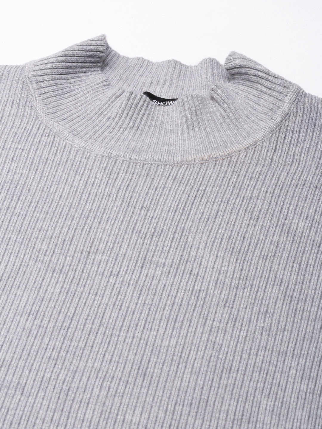 Women's Solid Grey A-Line Dress