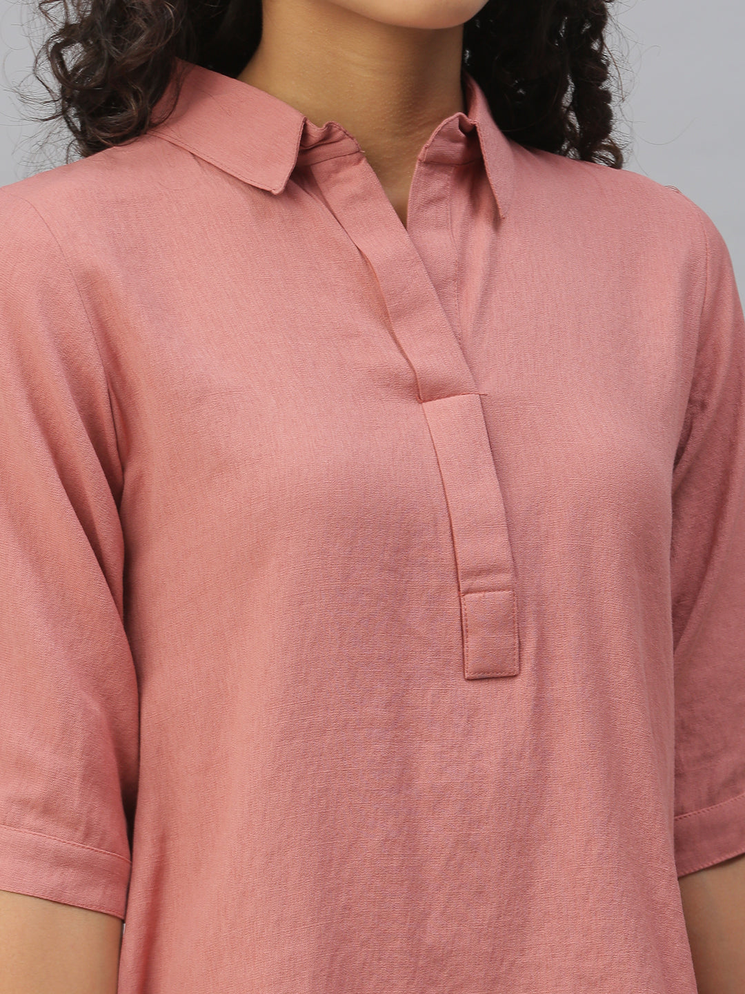 Women's Nude Comfort Slim Fit Casual Shirt