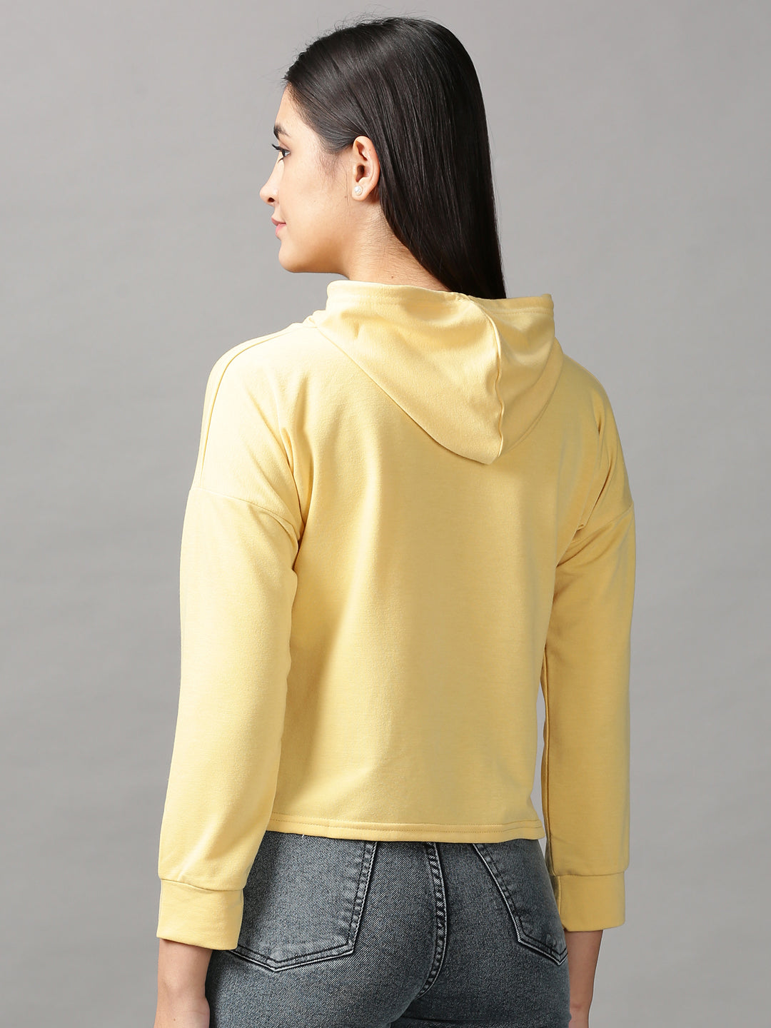 Women's Yellow Hooded Top
