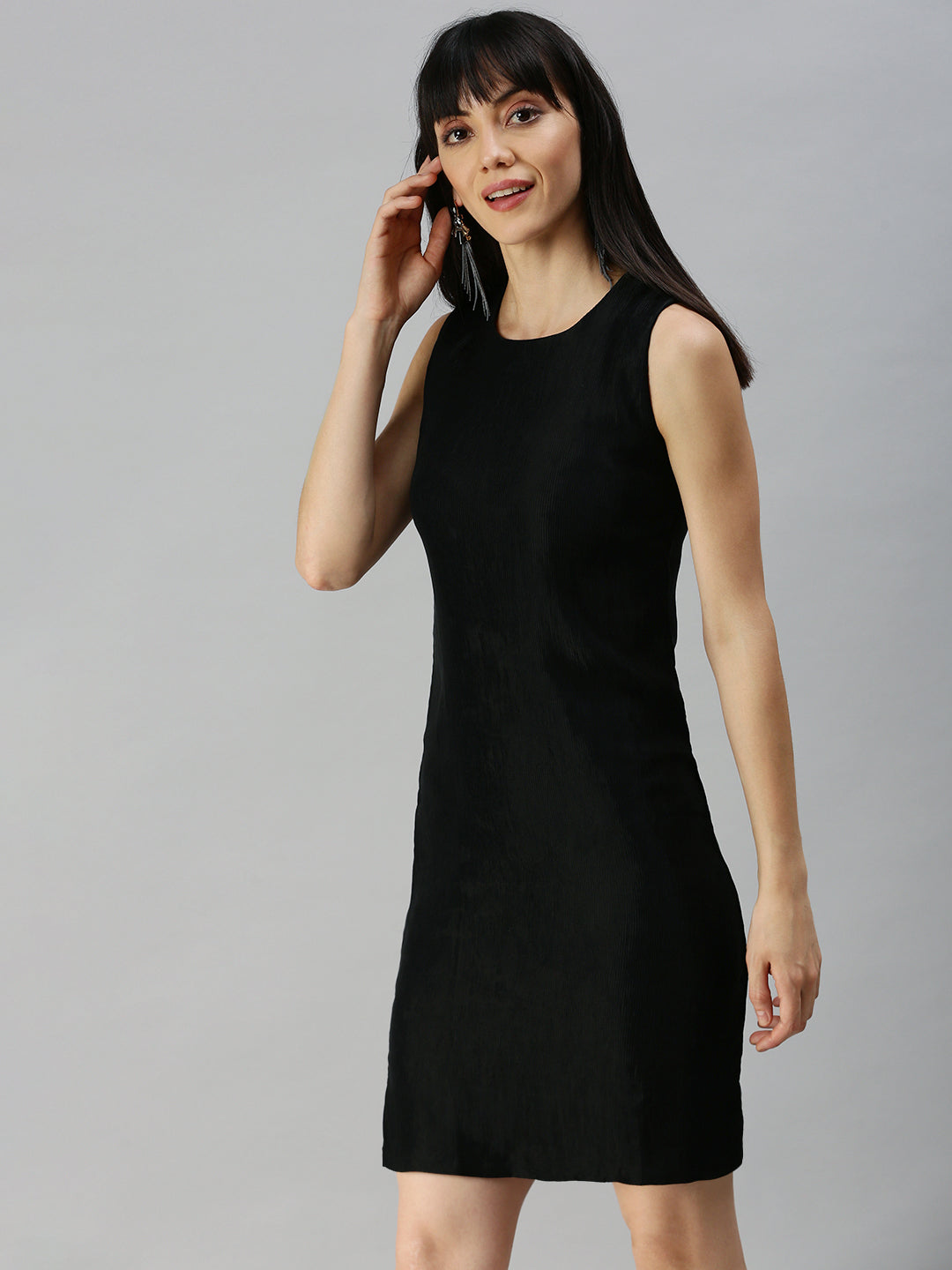 Women's Black Sheath Dress