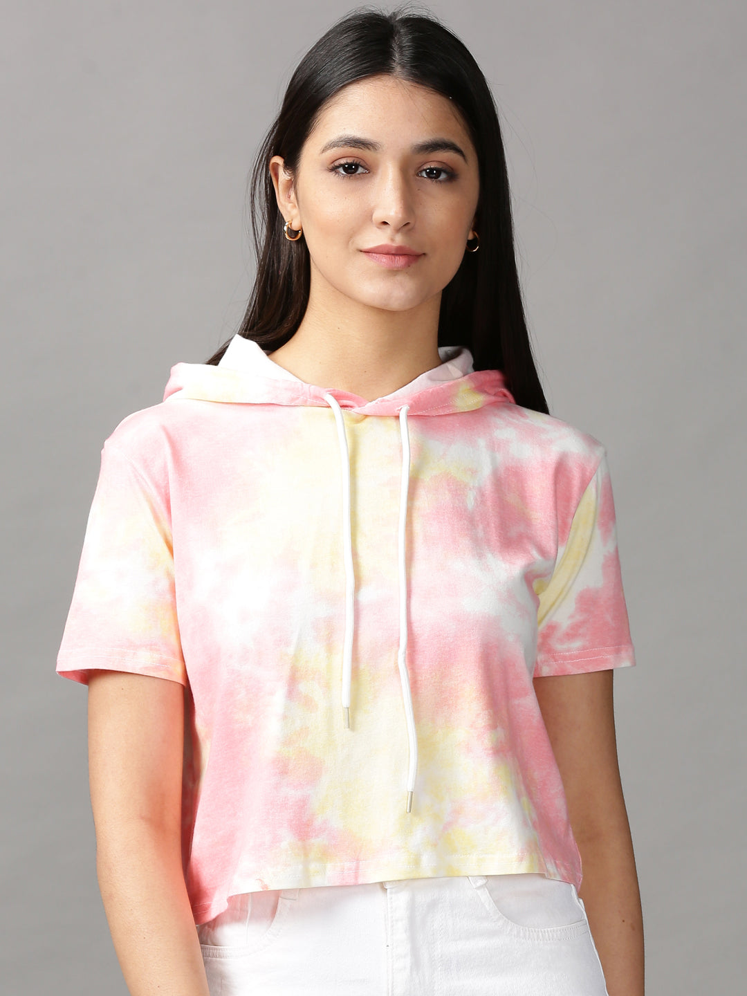 Women's Multi Tie and Dye Crop Top
