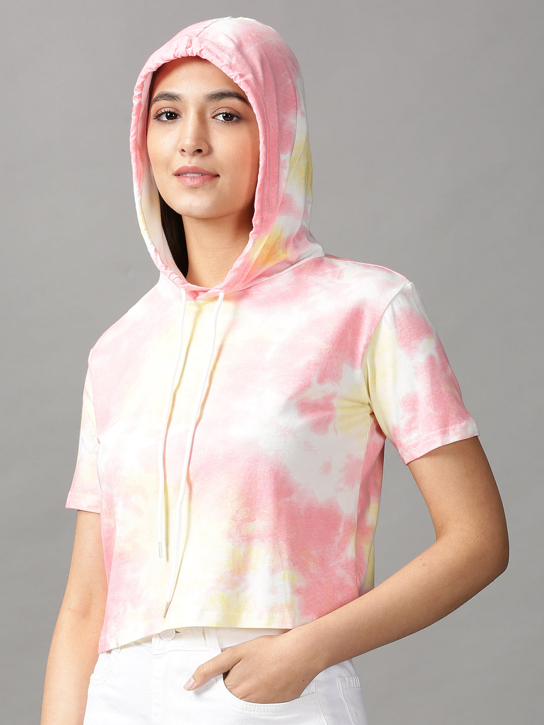 Women's Multi Tie and Dye Crop Top