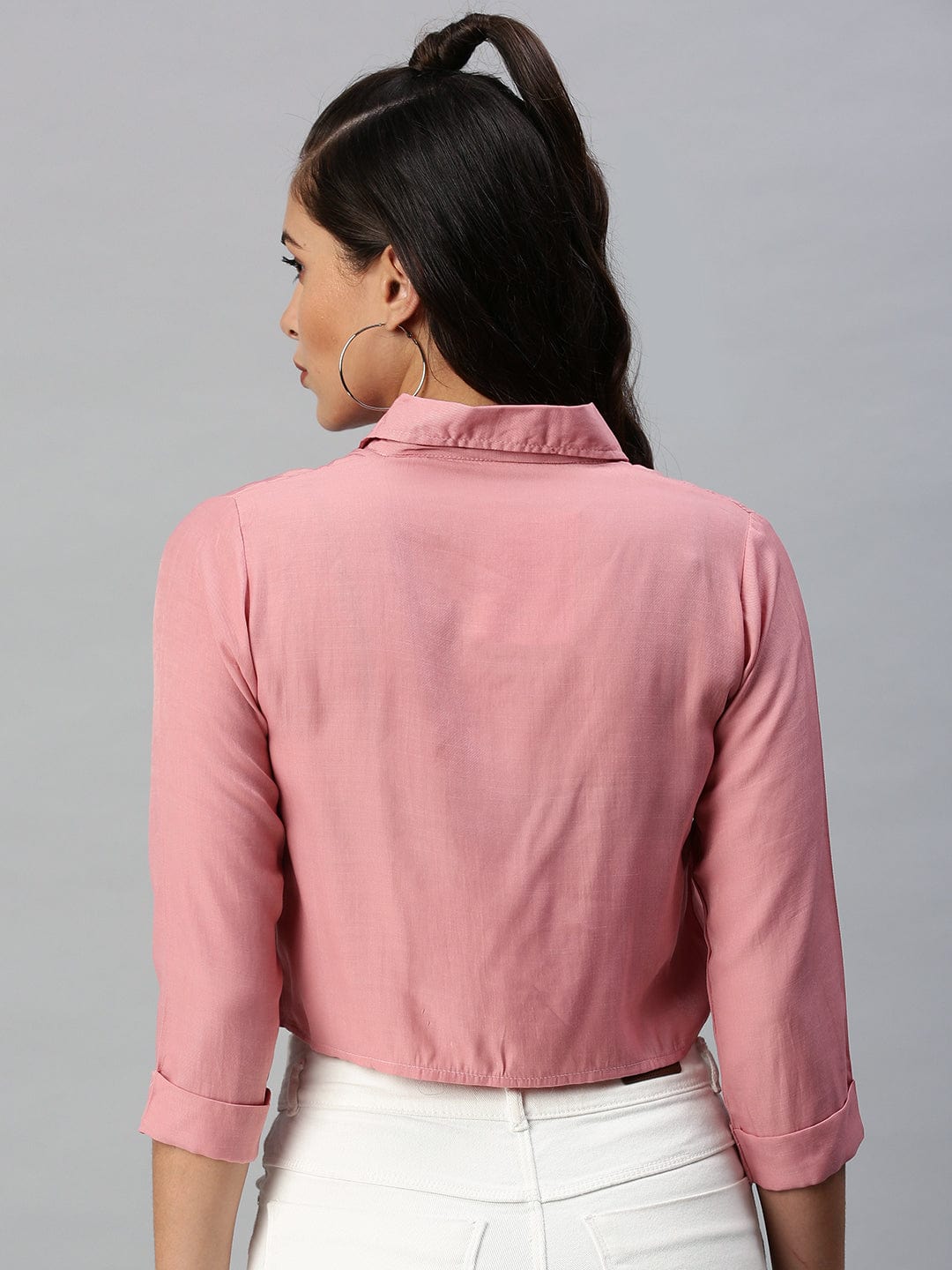 Women's Mauve Comfort Boxy Casual Shirt